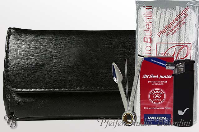 Pipe Set 001- Pipe pouch, pipe tool, Vauen Filters, Pipe Lighter